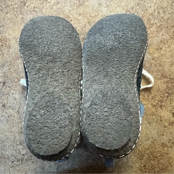 Women’s Sorel Size 6 Blue/Black Suede Joplin Boots w Lace Tie Closure - Picture 13 of 14